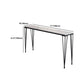 Modern 1/7 Pieces Bar Table Set Rectangle Stone Counter Table with High Stools for Cafe Clearhalo 'Bar Furniture' 'furn' 'furn_home_bar_bar_sets' 'Furniture' 'Home Bars & Bar Sets' 'home_bar_bar_sets' 'Kitchen & Dining Furniture' 5812352