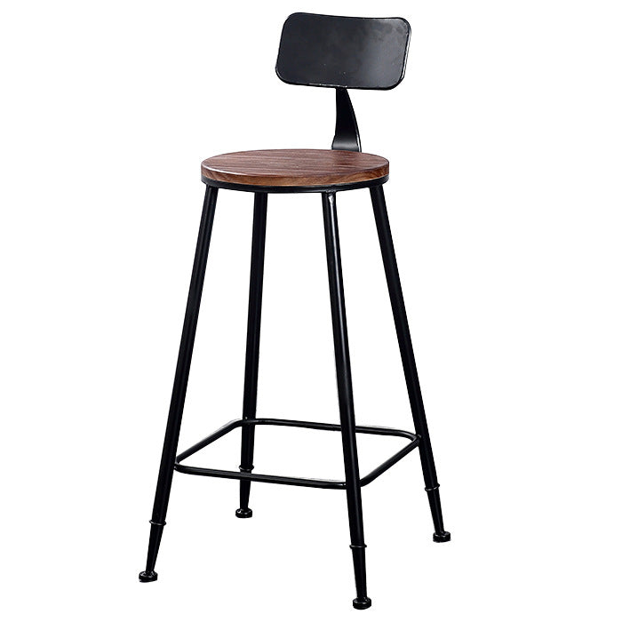 Industrial 1/7 Pieces Bar Table Set Rectangle Wood Counter Table with High Stools for Cafe