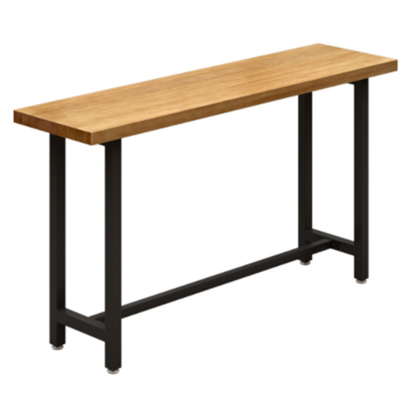 Ensemble de Table de Bar moderne 1/7 pièces, Table de comptoir rectangulaire en bois avec pour magasin de thé au lait