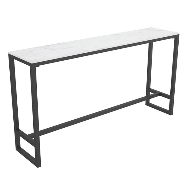 Modern 1/7 Pieces Bar Table Set Rectangle Stone Counter Table with High Stools for Balcony Clearhalo 'Bar Furniture' 'furn' 'furn_home_bar_bar_sets' 'Furniture' 'Home Bars & Bar Sets' 'home_bar_bar_sets' 'Kitchen & Dining Furniture' 5812423