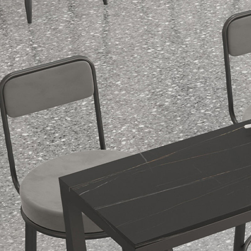 Modern 1/7 Pieces Bar Table Set Rectangle Stone Counter Table with High Stools for Balcony Clearhalo 'Bar Furniture' 'furn' 'furn_home_bar_bar_sets' 'Furniture' 'Home Bars & Bar Sets' 'home_bar_bar_sets' 'Kitchen & Dining Furniture' 5812427