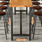 Industrial 1/9 Pieces Bar Table Set Rectangle Pine Wood Counter Table for Cafe Clearhalo 'Bar Furniture' 'furn' 'furn_home_bar_bar_sets' 'Furniture' 'Home Bars & Bar Sets' 'home_bar_bar_sets' 'Kitchen & Dining Furniture' 5812452