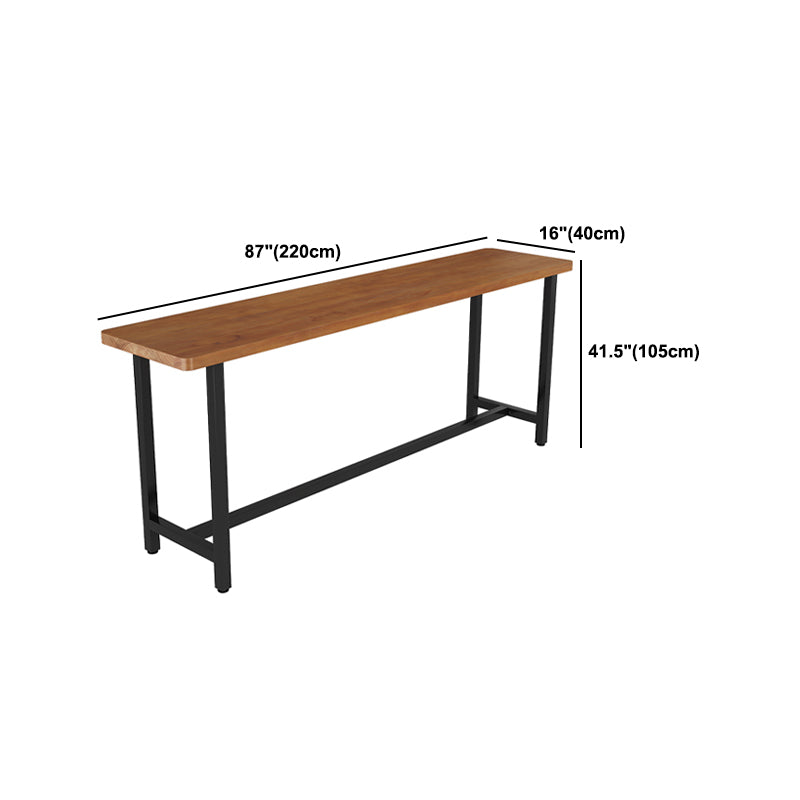 Industrial 1/9 Pieces Bar Table Set Rectangle Pine Wood Counter Table for Cafe Clearhalo 'Bar Furniture' 'furn' 'furn_home_bar_bar_sets' 'Furniture' 'Home Bars & Bar Sets' 'home_bar_bar_sets' 'Kitchen & Dining Furniture' 5812470
