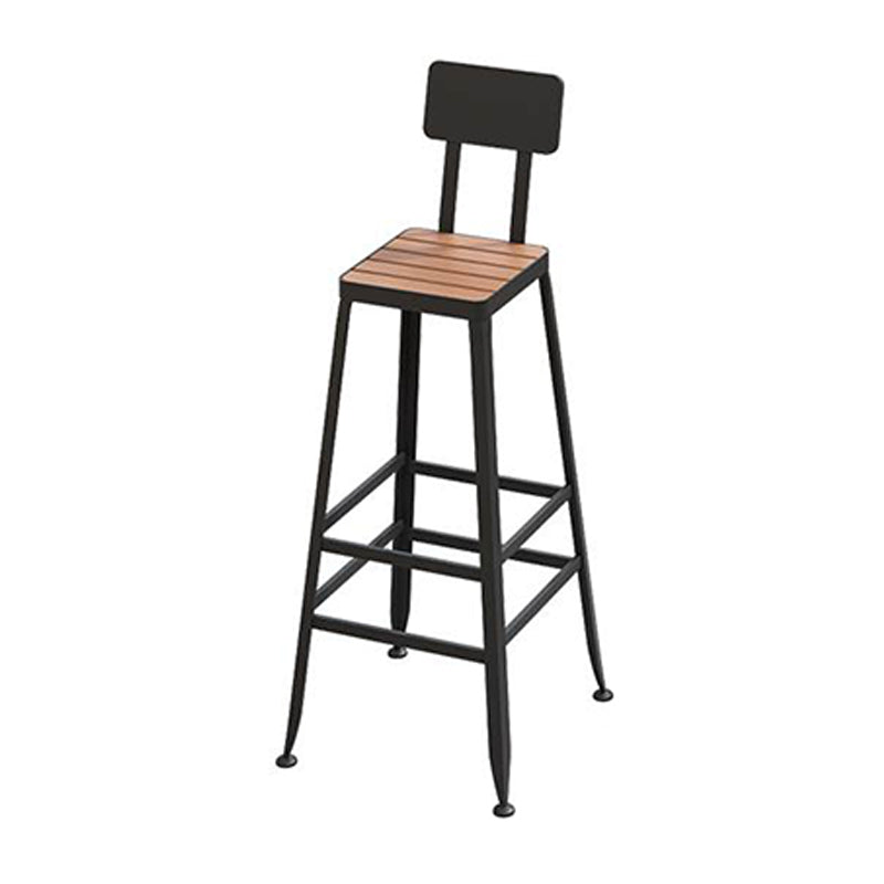 Ensemble de Table de Bar moderne 1/5 pièces, Table de comptoir rectangulaire en bois avec tabourets pour cour