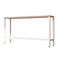Ensemble de Table de Bar moderne 1/5 pièces, Table de comptoir rectangulaire en bois avec tabourets pour cour