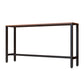 Ensemble de Table de Bar moderne 1/5 pièces, Table de comptoir rectangulaire en bois avec tabourets pour cour