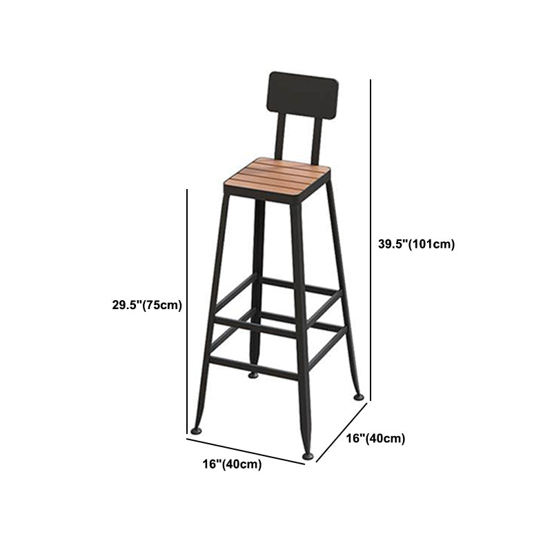 Ensemble de Table de Bar moderne 1/5 pièces, Table de comptoir rectangulaire en bois avec tabourets pour cour