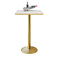 Glam 1/3/5 stuks staaftafel set rond stenen aanrecht met hoge ontlasting voor café