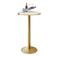 Glam 1/3/5 stuks staaftafel set rond stenen aanrecht met hoge ontlasting voor café