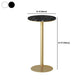 Glam 1/3/5 stuks staaftafel set rond stenen aanrecht met hoge ontlasting voor café