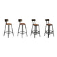Industrial 1/4/7 Pieces Bar Table Set Rectangle Pine Wood Counter Table for Cafe