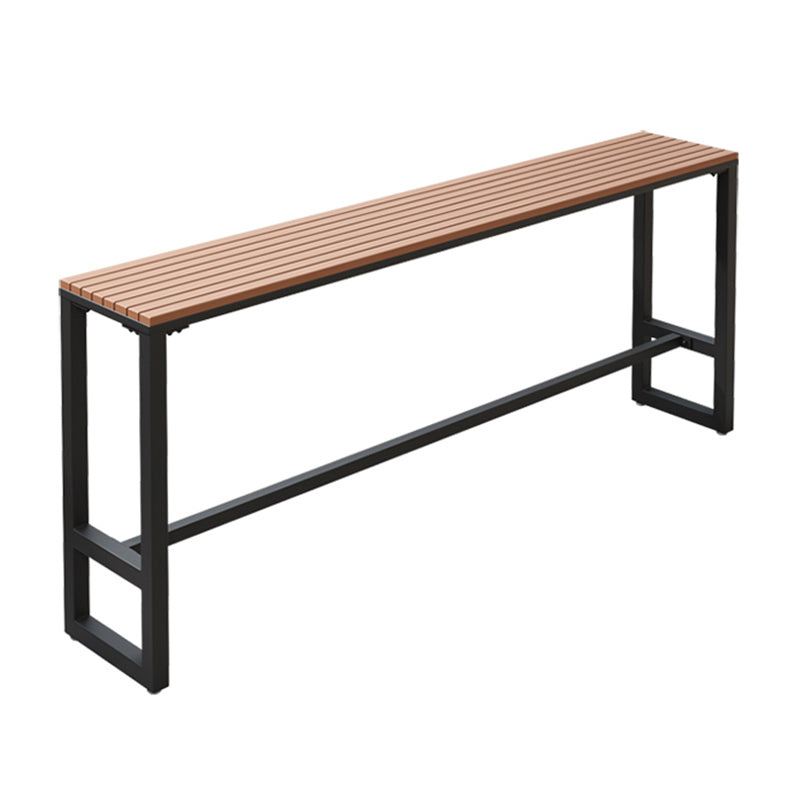 Modern 1/5 Pieces Bar Table Set Rectangle Plastic Wood Counter Table for Courtyard Clearhalo 'Bar Furniture' 'furn' 'furn_home_bar_bar_sets' 'Furniture' 'Home Bars & Bar Sets' 'home_bar_bar_sets' 'Kitchen & Dining Furniture' 5812566