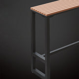 Modern 1/5 Pieces Bar Table Set Rectangle Plastic Wood Counter Table for Courtyard Clearhalo 'Bar Furniture' 'furn' 'furn_home_bar_bar_sets' 'Furniture' 'Home Bars & Bar Sets' 'home_bar_bar_sets' 'Kitchen & Dining Furniture' 5812570