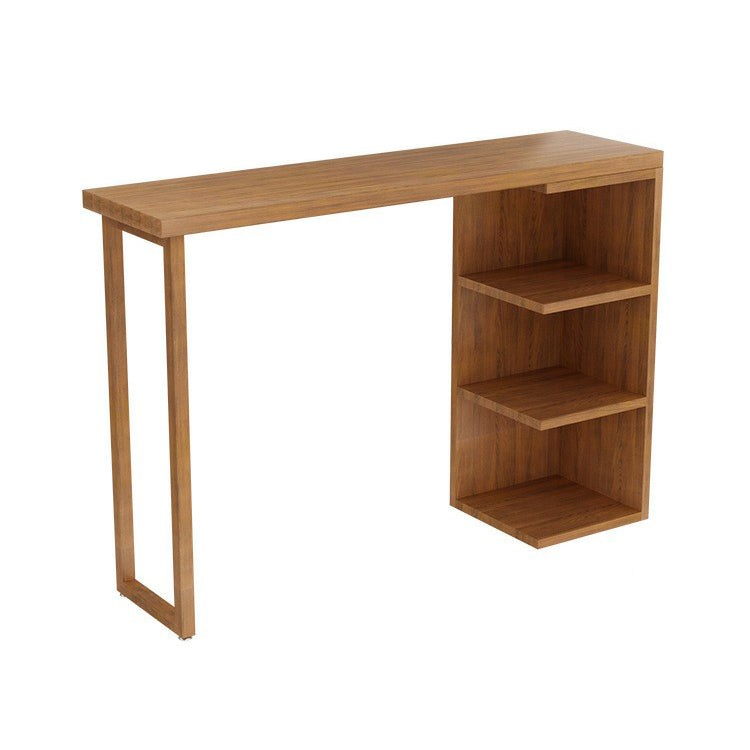 Glam Juego de mesa de bar de 1/2/3 piezas, mesa de bar rectangular de madera con taburete de bar