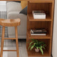 Glam Juego de mesa de bar de 1/2/3 piezas, mesa de bar rectangular de madera con taburete de bar