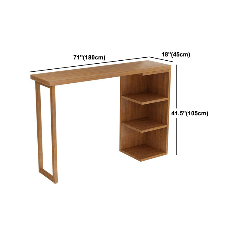 Glam Juego de mesa de bar de 1/2/3 piezas, mesa de bar rectangular de madera con taburete de bar