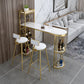 Contemporary 1/2/3 Pieces Bar Table Set Stone Bar Table with Bar Stool Clearhalo 'Bar Furniture' 'furn' 'furn_home_bar_bar_sets' 'Furniture' 'Home Bars & Bar Sets' 'home_bar_bar_sets' 'Kitchen & Dining Furniture' 5812606