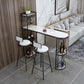 Contemporary 1/2/3 Pieces Bar Table Set Stone Bar Table with Bar Stool Clearhalo 'Bar Furniture' 'furn' 'furn_home_bar_bar_sets' 'Furniture' 'Home Bars & Bar Sets' 'home_bar_bar_sets' 'Kitchen & Dining Furniture' 5812613