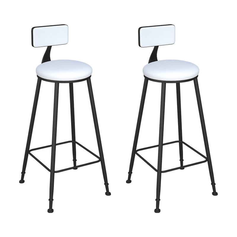 Contemporary 1/2/3 Pieces Bar Table Set Stone Bar Table with Bar Stool White 30"H Stools (Set of 2) Clearhalo 'Bar Furniture' 'furn' 'furn_home_bar_bar_sets' 'Furniture' 'Home Bars & Bar Sets' 'home_bar_bar_sets' 'Kitchen & Dining Furniture' 5812616