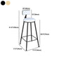Contemporary 1/2/3 Pieces Bar Table Set Stone Bar Table with Bar Stool Clearhalo 'Bar Furniture' 'furn' 'furn_home_bar_bar_sets' 'Furniture' 'Home Bars & Bar Sets' 'home_bar_bar_sets' 'Kitchen & Dining Furniture' 5812621