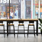 Industrial 1/7/12 Pieces Bar Table Set Rectangle Pine Wood Counter Table with High Stools Clearhalo 'Bar Furniture' 'furn' 'furn_home_bar_bar_sets' 'Furniture' 'Home Bars & Bar Sets' 'home_bar_bar_sets' 'Kitchen & Dining Furniture' 5812632