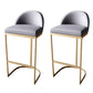 Contemporary 1/2/3/5/7 Pieces Bar Table Set Rectangle Stone Bar Table with Bar Stool Grey 30"H Stools (Set of 2) Clearhalo 'Bar Furniture' 'furn' 'furn_home_bar_bar_sets' 'Furniture' 'Home Bars & Bar Sets' 'home_bar_bar_sets' 'Kitchen & Dining Furniture' 5812650