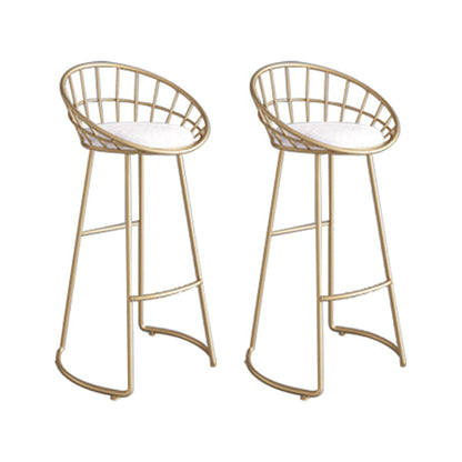 Contemporary 1/2/3/5/7 Pieces Bar Table Set Rectangle Stone Bar Table with Bar Stool Gold 30"H Stools (Set of 2) Clearhalo 'Bar Furniture' 'furn' 'furn_home_bar_bar_sets' 'Furniture' 'Home Bars & Bar Sets' 'home_bar_bar_sets' 'Kitchen & Dining Furniture' 5812652