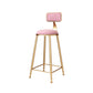 Glam 1/3 Pieces Bar Table Set Rectangle Stone Counter Table with High Stools for Cafe Pink 30"H Stool (Single) Clearhalo 'Bar Furniture' 'furn' 'furn_home_bar_bar_sets' 'Furniture' 'Home Bars & Bar Sets' 'home_bar_bar_sets' 'Kitchen & Dining Furniture' 5812678