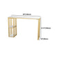 Glam 1/3 Pieces Bar Table Set Rectangle Stone Counter Table with High Stools for Cafe Clearhalo 'Bar Furniture' 'furn' 'furn_home_bar_bar_sets' 'Furniture' 'Home Bars & Bar Sets' 'home_bar_bar_sets' 'Kitchen & Dining Furniture' 5812688