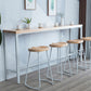 Ensemble de table de bar contemporain 1/2/3 pièces Table de bar rectangulaire en bois avec tabouret de bar
