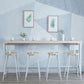 Ensemble de table de bar contemporain 1/2/3 pièces Table de bar rectangulaire en bois avec tabouret de bar