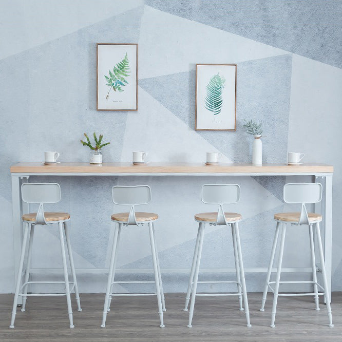 Ensemble de table de bar contemporain 1/2/3 pièces Table de bar rectangulaire en bois avec tabouret de bar