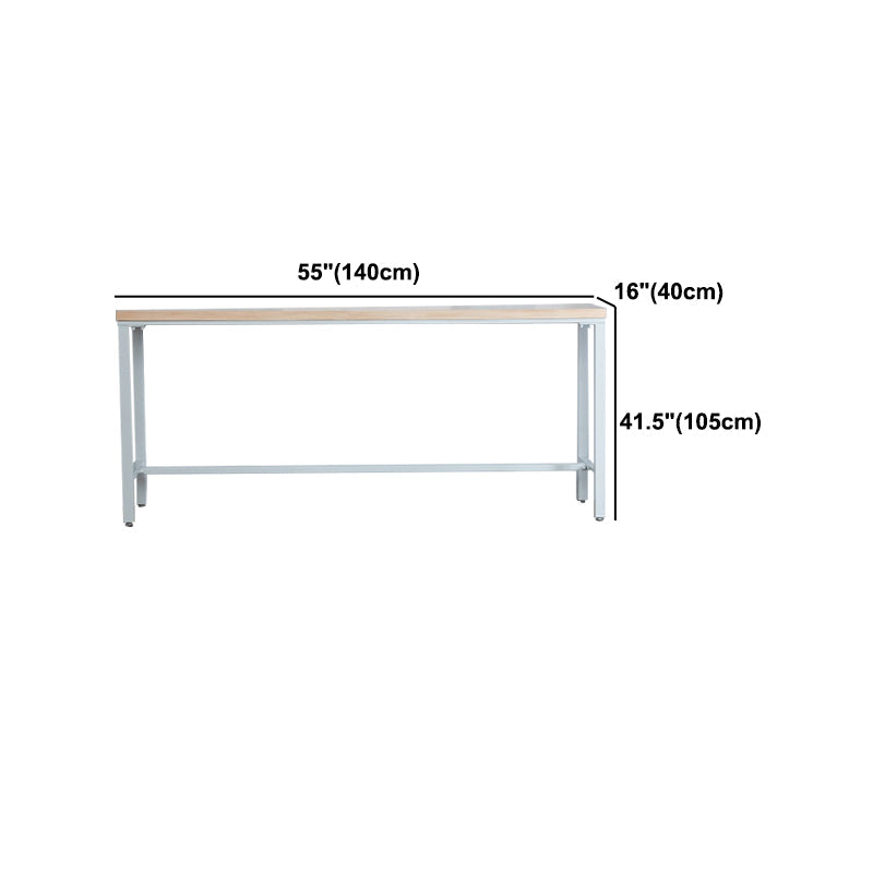 Ensemble de table de bar contemporain 1/2/3 pièces Table de bar rectangulaire en bois avec tabouret de bar