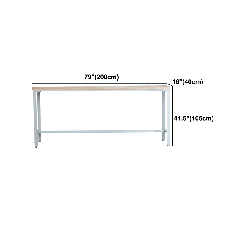 Ensemble de table de bar contemporain 1/2/3 pièces Table de bar rectangulaire en bois avec tabouret de bar
