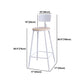 Ensemble de table de bar contemporain 1/2/3 pièces Table de bar rectangulaire en bois avec tabouret de bar