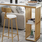 Glam 1/2/3-teiliges Bartisch-Set, rechteckiger Marmor-Bartisch mit Barhocker