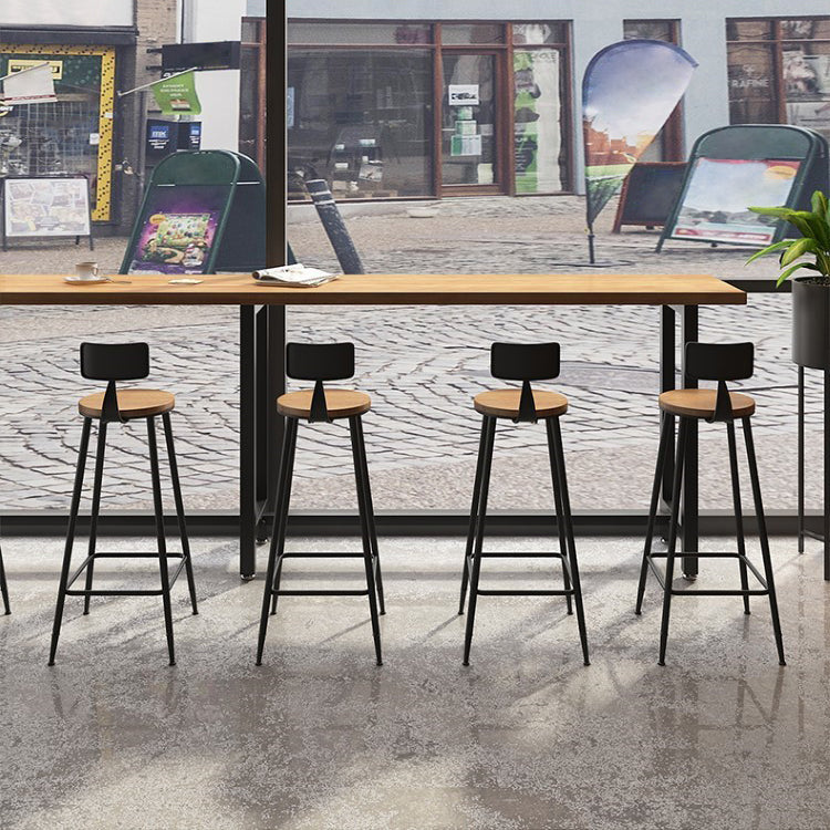 Modern Bar Table Set 1/7 Pieces Rectangle Pine Wood Counter Table for Shop Clearhalo 'Bar Furniture' 'furn' 'furn_home_bar_bar_sets' 'Furniture' 'Home Bars & Bar Sets' 'home_bar_bar_sets' 'Kitchen & Dining Furniture' 5812739