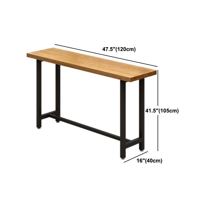 Modern Bar Table Set 1/7 Pieces Rectangle Pine Wood Counter Table for Shop Clearhalo 'Bar Furniture' 'furn' 'furn_home_bar_bar_sets' 'Furniture' 'Home Bars & Bar Sets' 'home_bar_bar_sets' 'Kitchen & Dining Furniture' 5812747