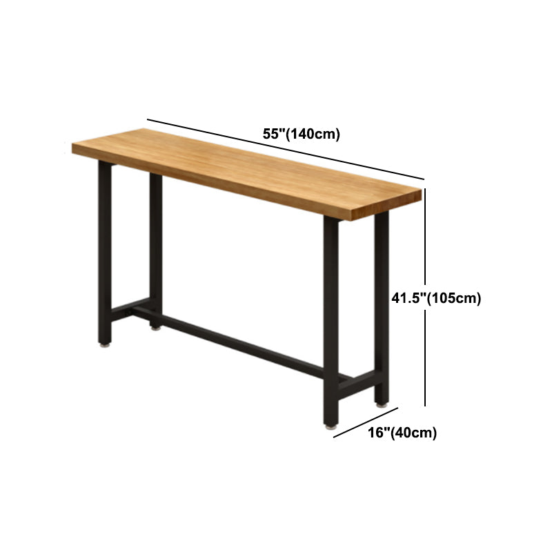Modern Bar Table Set 1/7 Pieces Rectangle Pine Wood Counter Table for Shop Clearhalo 'Bar Furniture' 'furn' 'furn_home_bar_bar_sets' 'Furniture' 'Home Bars & Bar Sets' 'home_bar_bar_sets' 'Kitchen & Dining Furniture' 5812748