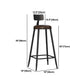 Modern Bar Table Set 1/7 Pieces Rectangle Pine Wood Counter Table for Shop Clearhalo 'Bar Furniture' 'furn' 'furn_home_bar_bar_sets' 'Furniture' 'Home Bars & Bar Sets' 'home_bar_bar_sets' 'Kitchen & Dining Furniture' 5812761