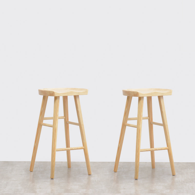 Ensemble de Table de pub rectangulaire luxueuse, 1/2 pièces, comptoir en bois avec tabourets sans dossier