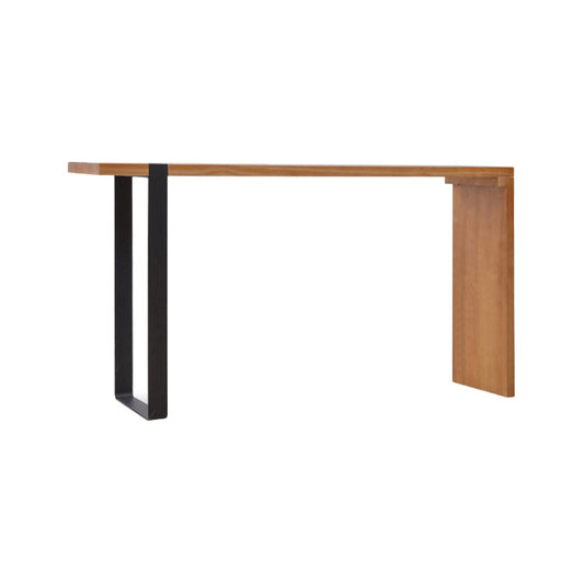 1/2 Stücke luxuriöser rechteckiger Kneipentisch Set Holzentisch mit hinteren Hockern