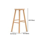 Ensemble de Table de pub rectangulaire luxueuse, 1/2 pièces, comptoir en bois avec tabourets sans dossier