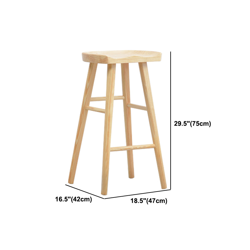 Ensemble de Table de pub rectangulaire luxueuse, 1/2 pièces, comptoir en bois avec tabourets sans dossier