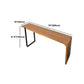 Ensemble de Table de pub rectangulaire luxueuse, 1/2 pièces, comptoir en bois avec tabourets sans dossier
