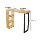 Glam 1/2/3 Stück Stange Tisch Set Rechteckstange Tisch mit hölzernen Hochhopfen