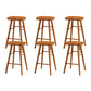 Modern Backless Counter Stool Armless Solid Wood Footrest Bar Stool Distressed Wood 6 Piece Set Short Stool(22"H) Clearhalo 'Bar Furniture' 'Bar Stools' 'bar_stools' 'furn' 'furn_bar_stools' 'Furniture' 'Kitchen & Dining Furniture' 5812858