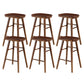 Modern Backless Counter Stool Armless Solid Wood Footrest Bar Stool Black 6 Piece Set Counter Stool(26"H) Clearhalo 'Bar Furniture' 'Bar Stools' 'bar_stools' 'furn' 'furn_bar_stools' 'Furniture' 'Kitchen & Dining Furniture' 5812860