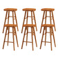 Modern Backless Counter Stool Armless Solid Wood Footrest Bar Stool Distressed Wood 6 Piece Set Bar Stool(30"H) Clearhalo 'Bar Furniture' 'Bar Stools' 'bar_stools' 'furn' 'furn_bar_stools' 'Furniture' 'Kitchen & Dining Furniture' 5812864