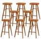 Modern Backless Counter Stool Armless Solid Wood Footrest Bar Stool Distressed Wood 8 Piece Set Bar Stool(30"H) Clearhalo 'Bar Furniture' 'Bar Stools' 'bar_stools' 'furn' 'furn_bar_stools' 'Furniture' 'Kitchen & Dining Furniture' 5812873